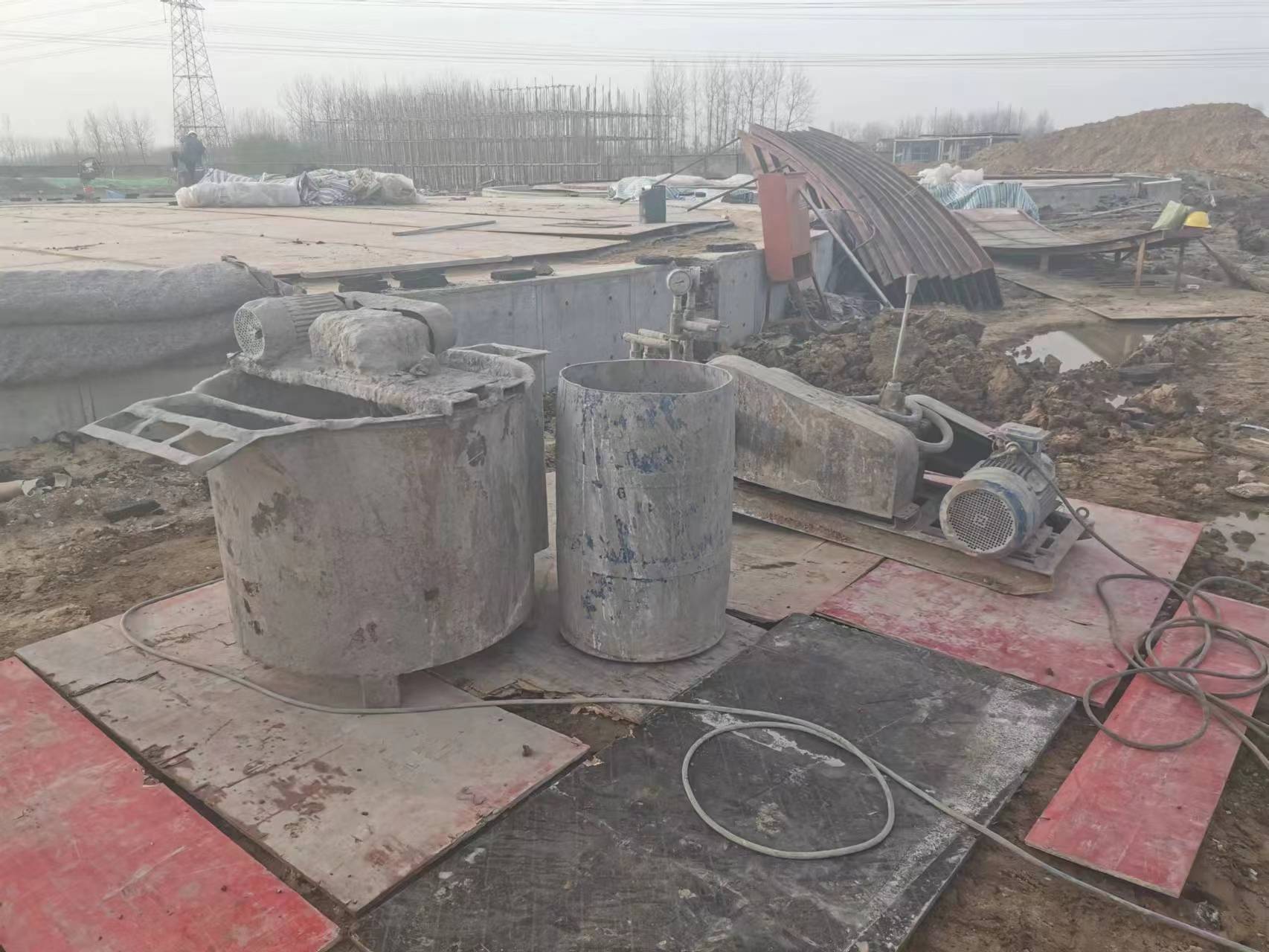 泰丰办事处回填土注浆